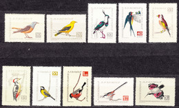 Romania 1959 Airmail Birds Mi#1780-1789 Mint Hinged - Ungebraucht