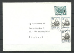 SWEDEN 1971 Commercial Cover To Finland Stockmann Ships Schiffe - Lettres & Documents