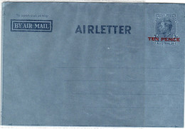 Australia 1952  Mint Aerogramme  TEN PENCE On 7d - Aerograms