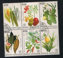 VATICANO - UNIF.942.947 - 1992 FLORA DEL NUOVO MONDO   -  USED° - Used Stamps