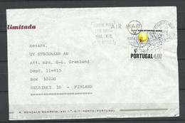 PORTUGAL 1972 Commercial Cover To Finland Stockmann OY "Limitada" - Lettres & Documents