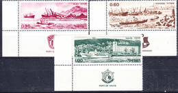 Israel 1969 Boats Ships Mi#433-435 Mint Never Hinged - Ungebraucht (mit Tabs)