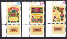 Israel 1971 Mi#514-516 Mint Never Hinged - Nuovi (con Tab)