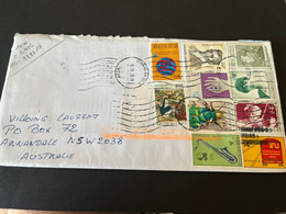 (3 L 54) Letter Posted From Belgium To Australia (during COVID-19 Pandemic) Many Older Stamps - Cartas & Documentos