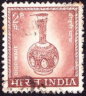 INDIA 1967 2p Red-Brown, Bidri Vase SG504 Used - Gebraucht