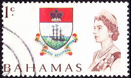 BAHAMAS 1967 QEII 1c Multicoloured SG295 Used - 1963-1973 Ministerial Government