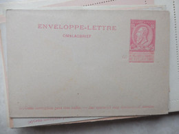 2 Entier Postale Entiers Postaux Enveloppe Lettre 2 Mnh Neuf Perfect Leopold 2 Différents Voir Ecriture En Bas - Enveloppes-lettres