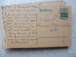 Entier Postale Entiers Postaux Occupation Allemande Numero 1 Neerlandais   1914/1918  Oblitéré Gestempelt - German Occupation