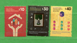(Us.7) Argentina ° 2014 -  Serie Corrente. 3 Val.  Oblitérer. - Used Stamps