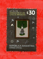 (Us.7) Argentina ° 2014 - Derogacion De Las Leyes De Impunidad.  Oblitérer. - Used Stamps