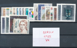 Berlin Jahrgang 1986 ** Kpl. Mi. 25,- - Ungebraucht