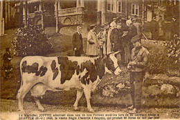 USA WA Le Maréchal Joffre Visite En 1922 Une Ferme Modèle Du Lait Gloria à Seattle Gloria Milk Model Farm - Seattle