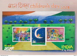 INDIA 2008 CHILDRENS DAY Miniature Sheet/SS MNH P.O Fresh & Fine - Marionnettes
