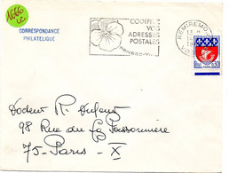 VOSGES - Dépt N° 88 = REMIREMONT 196? = FLAMME Non Codée =  SECAP ' PENSEZ + CODIFIEZ' = Pensée N° 1 - Código Postal