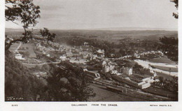 CALLANDER FROM THE CRAGS OLD R/P POSTCARD SCOTLAND - Perthshire