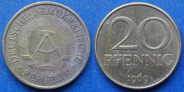 GDR · DDR - 20 Pfennig 1969 KM# 11 Democratic Republic (1948-1990) - Edelweiss Coins - 20 Pfennig