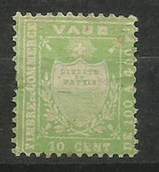 Suisse Canton De Vaud Timbre De Commerce Liberté Et Patrie  10 Cents Vert Neuf (* )       AB/B   Voir Scans - Fiscales