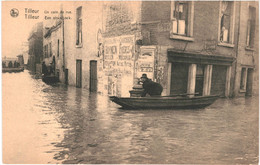 CPA Carte Postale Belgique Tilleur Un Coin De Rue  Inondée En 1925  VM58040 - Saint-Nicolas