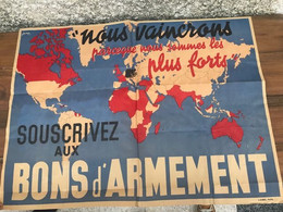 Affiche Souscrivez Aux Bons D Armement 1939 - Manifesti
