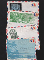 Tahiti :lot De 4 Enveloppes Illustrées Avec Timbre FM  1968-69  (PPP39789) - Tahiti