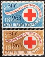 1963 -Kenya  Uganda Tanzania - International Red Cross - 2 Stamps - New - Kenya, Ouganda & Tanzanie
