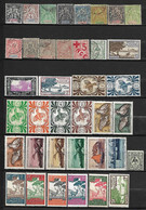 C140  Nouvelle Calédonie Période Coloniale Lot De 36 Timbres N+ Ou Obl. BEG - Colecciones & Series