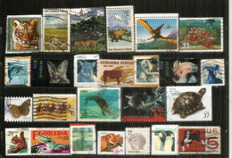 ETATS-UNIS. Beau Lot De 25 Timbres FAUNE, Tous Differents, 1 ère Qualité, Provenant De Mon Courrier. Lot #  2 - Vrac (max 999 Timbres)