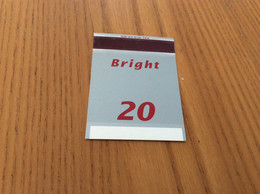 Boîte D'allumettes SM SZEGE Format Carré (non Pliée) "Bright 20" - Boites D'allumettes