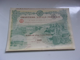 CHANTIERS NAVALS FRANCAIS (500 Francs) 1918 - Other & Unclassified