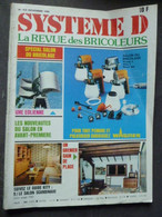 Revue Bricoleurs SYSTEME D  N°  418 NOVEMBRE 1980 Plan Barque De Peche  Bricolage - Bricolage / Technique