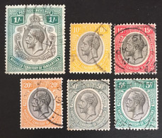 1927 -31 - Tanganyika - King George V - 6 Stamps - Used - Tanganyika (...-1932)