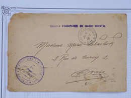BH4   BELLE LETTRE DES TROUPES DU MAROC ORIENTAL  RR+ 1918  POUR ORAN ALGERIE  +AFFR. INTERESSANT - Cartas & Documentos