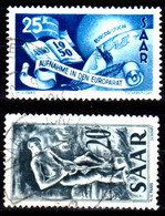 Sarre-194- Original Values Issued In 1950 (o) Used - Quality In Your Opinion. - Otros & Sin Clasificación