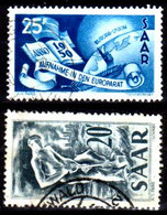 Sarre-196- Original Values Issued In 1950 (o) Used - Quality In Your Opinion. - Autres & Non Classés