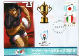 2019 RUGBY WORLD CUP. JAPAN.Special Rugby Letter From Tokyo Flags Of Japan - Italy - Rugby