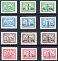 CHINA 1946 Opening Of National Assembly Set Mint NGAI Full Set Of 12 MNH Surcharged (TAIWAN) Mention (**) VERY RARE SET - 1943-45 Shanghái & Nankín