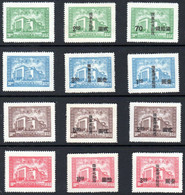 CHINA 1946 Opening Of National Assembly Set Mint NGAI Full Set Of 12 MNH Surcharged (TAIWAN) Mention (**) VERY RARE SET - 1943-45 Shanghai & Nanjing