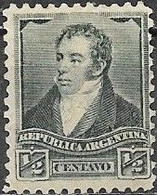ARGENTINA 1892 Rivadavia - ½c. - Blue MH - Unused Stamps