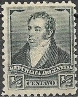 ARGENTINA 1892 Rivadavia - ½c. - Blue MH - Nuevos