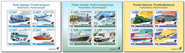 Estonia Lithuania Finland 2022 Postal History BeePost Full Complete Of 3 Blocks Of 4 Stamps - Ungebraucht