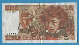 FRANCE 10 FRANCS 07.02.1974 # W.28 F# 63.3 BERLIOZ - 10 F 1972-1978 ''Berlioz''