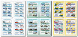 Estonia Lithuania Finland 2022 Postal History BeePost Full Complete Of 3 Sets Of 4 Sheetlets Of 6 Stamps - Ongebruikt