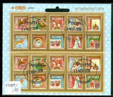 NEDERLAND * KERST 2010 * Nr.  V 2778-2787 * BLOK * C.W. 36,00 Euro * DECEMBERZEGELS * POSTFRIS GESTEMPELD - Used Stamps