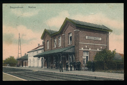 BUGGENHOUT   STATION    KLEUR   2 AFBEELDINGEN - Buggenhout