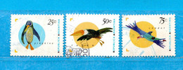 (Us.7) Argentina ° 1995 - OISEAUX. Yv. 1879-1880-1881.  Oblitérer. - Usados