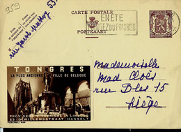 Publibel Obl. N° 959 ( TONGRES La Plus Ancienne Ville De Belgique) Obl. LIEGE 1951 - Publibels