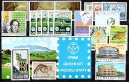 SAN MARINO - 1985 - Annata Completa - 22 Valori + Libretto - Year Complete ** MNH/VF - Années Complètes