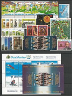SAN MARINO - 1994 - Annata Completa - 32 Valori + 2 BF - Year Complete ** MNH/VF - Full Years