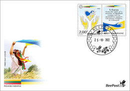 Lithuania 2022 Support To Ukraine BeePost FDC - Covers