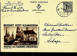 Publibel Obl. N° 1349 ( Visitez La Flandre Orientale ) Obl. ROUX - D D - 04/08/55 - Publibels